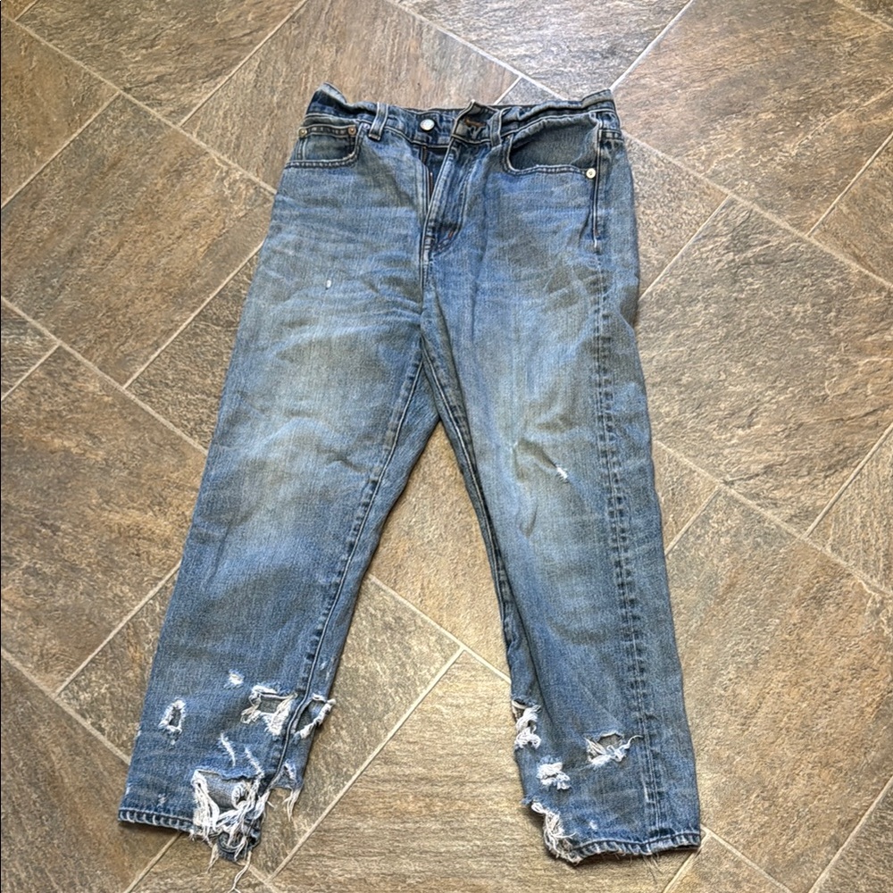 Women’s  Distressed Blue Jeans